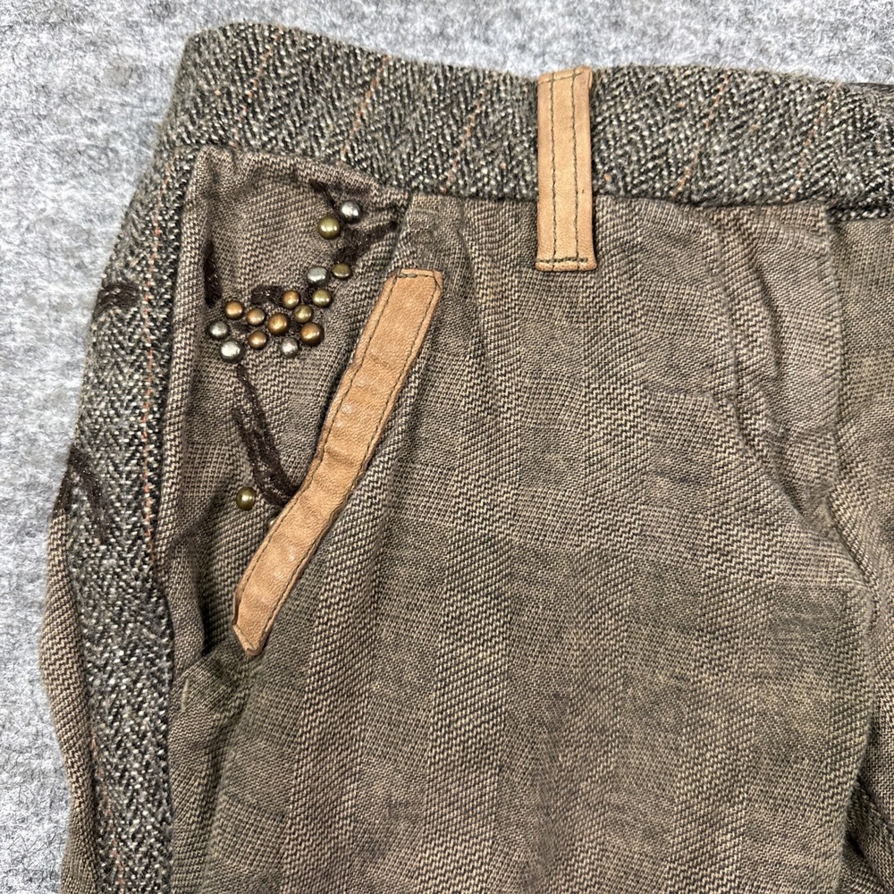 Da-Nang Brown Tweed Accent Pants - Picture 6 of 16